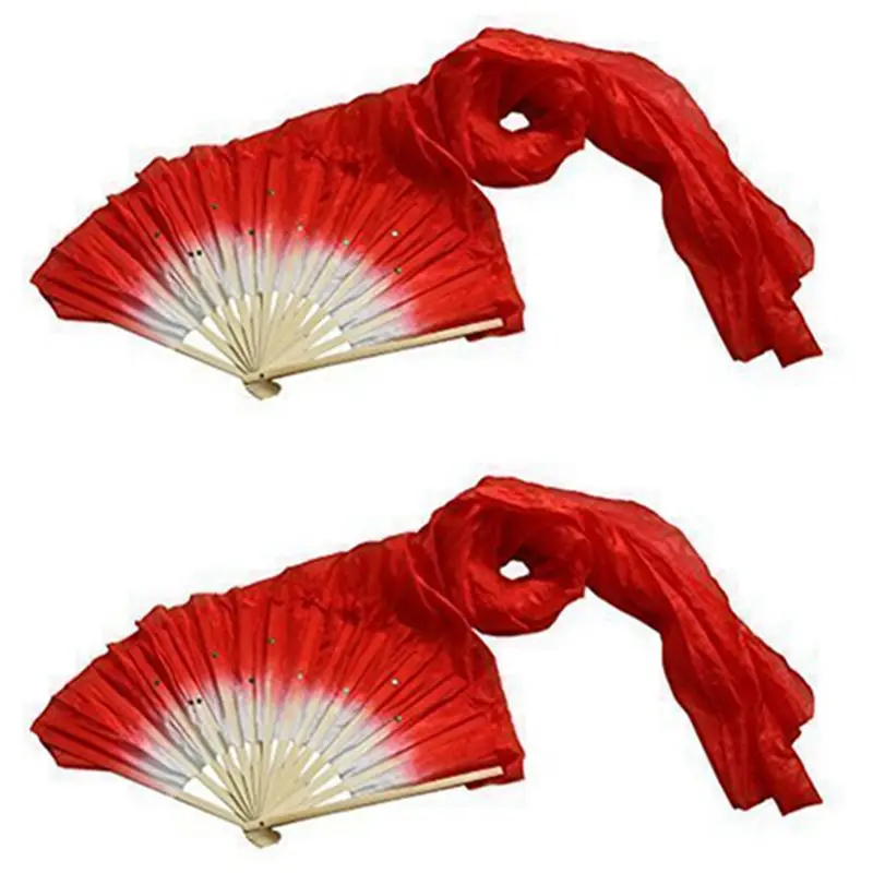 NEW-2X Hot Sale 1.8M Hand Made Belly Dance Dancing Silk Bamboo Long Fans Veils Red
NEW-2X Hot Sale 1.8M Hand Made Belly Dance Dancing Silk Bamboo Long Fans Veils Red