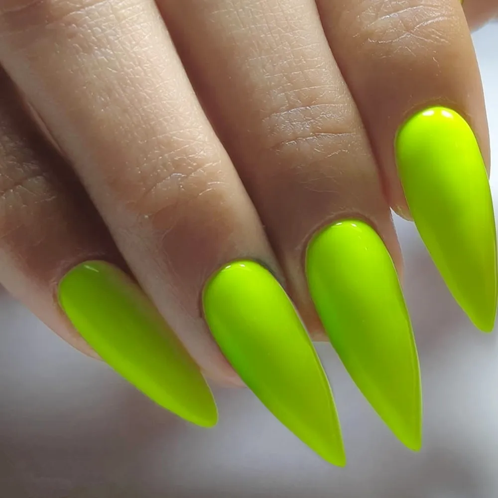 2 Sets Long Stiletto Fake Nails With Glue Sticker Bright Yellow Acrylic False Nail For Woman DIY Finger Tips Manicure Kits
2 Sets Long Stiletto Fake Nails With Glue Sticker Bright Yellow Acrylic False Nail For Woman DIY Finger Tips Manicure Kits
