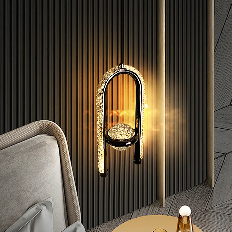 Contemporary LED Pendant Lamp Crystal Sphere Pearl black or Gold Design Droplight for Home Lighting Decor Hallway Lighting
Contemporary LED Pendant Lamp Crystal Sphere Pearl black or Gold Design Droplight for Home Lighting Decor Hallway Lighting