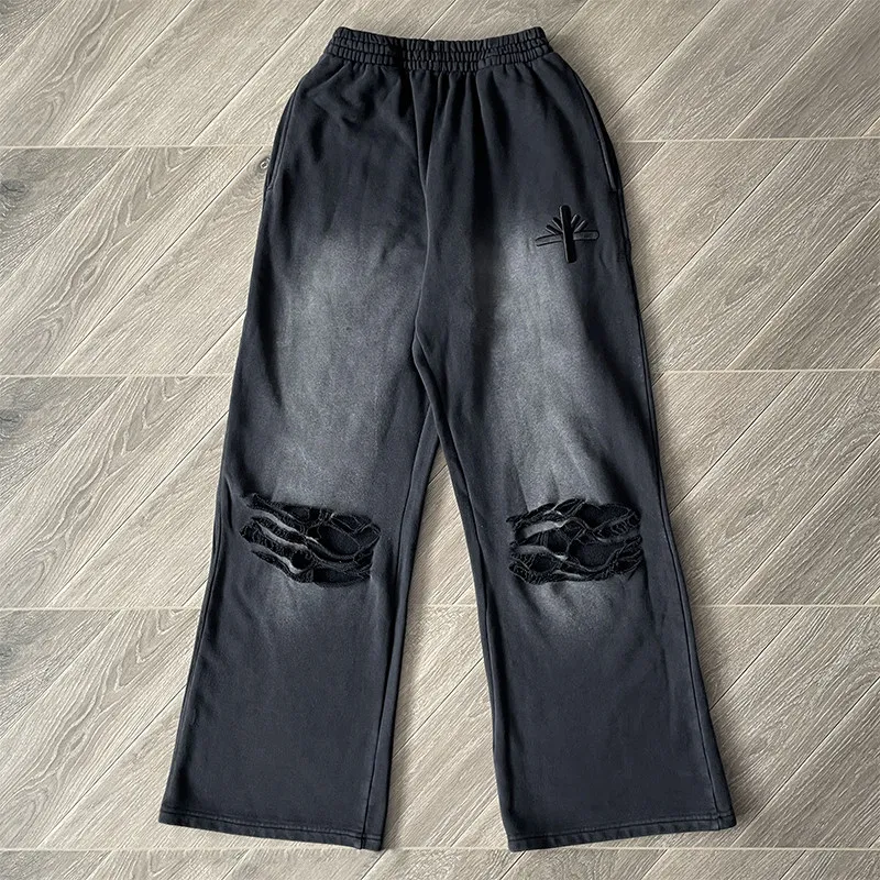Vertabrae American Casual Pants Worn Out Ripped Embroidery Long Pants Summer
Vertabrae American Casual Pants Worn Out Ripped Embroidery Long Pants Summer