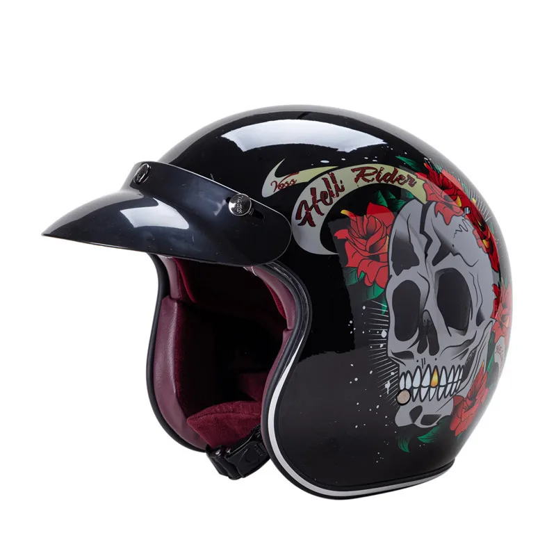 DOT Approved Vintage Motorcycle Helmet Jet Casco 3/4 Open Face Helmet Cafe Racer Helmet Chopper Capacete Casco Moto
DOT Approved Vintage Motorcycle Helmet Jet Casco 3/4 Open Face Helmet Cafe Racer Helmet Chopper Capacete Casco Moto