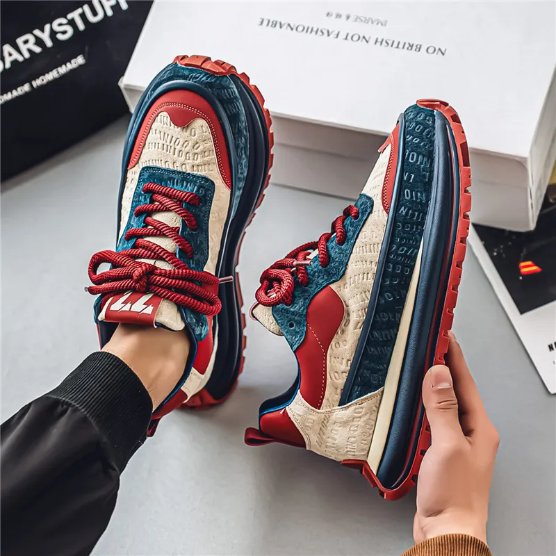 Men's Fashion Youth Outdoor Thick-soled Shock-absorbing Sports Shoes Leisure Shoes for Men Non-Slip Wear-resistant Outdoor New
Men's Fashion Youth Outdoor Thick-soled Shock-absorbing Sports Shoes Leisure Shoes for Men Non-Slip Wear-resistant Outdoor New