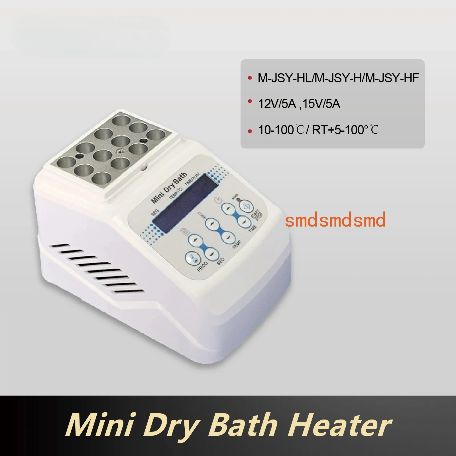 M-JSY-H Portable Dry Bath Incubator, Digital Metal Block Heater for 0.2ml/2ml Tubes, Constant Temperature.
M-JSY-H Portable Dry Bath Incubator, Digital Metal Block Heater for 0.2ml/2ml Tubes, Constant Temperature.