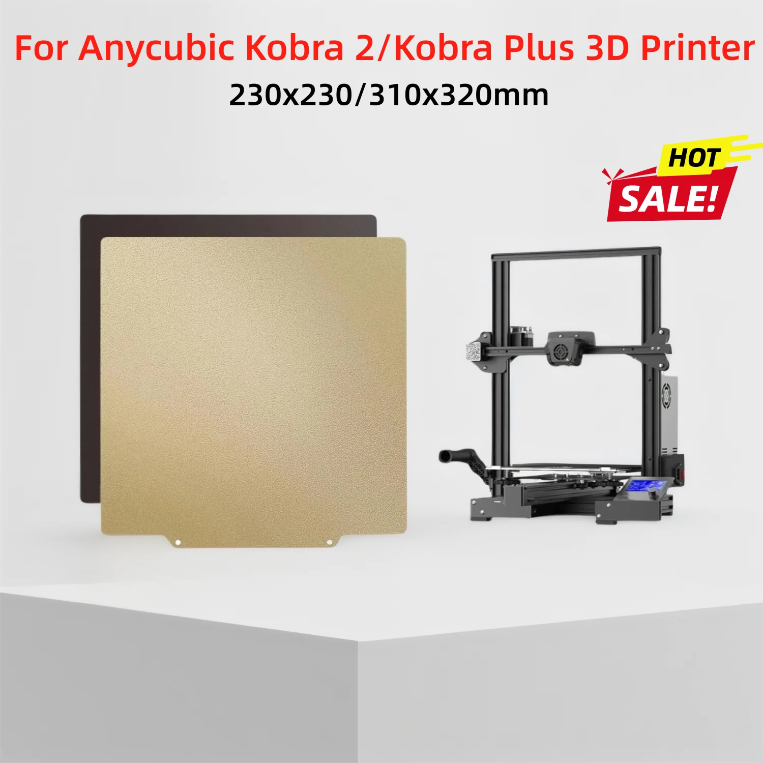 Текстурированная объединительная пластина PEI для кровати для 3D-принтера Anycubic Kobra 2/Kobra Plus 230x230/310x320 мм, двусторонняя гибкая кровать PEI для печати
Текстурированная объединительная пластина PEI для кровати для 3D-принтера Anycubic Kobra 2/Kobra Plus 230x230/310x320 мм, двусторонняя гибкая кровать PEI для печати