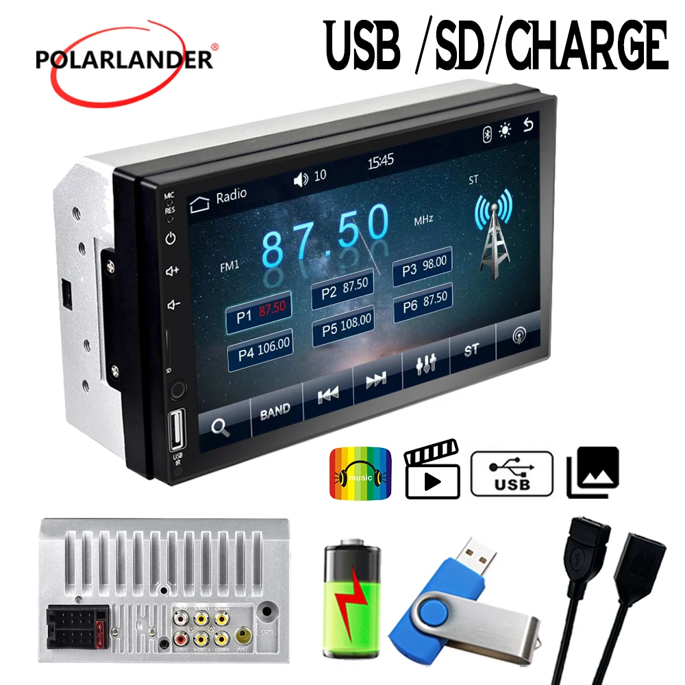 Multimedia MP5 Player Touch Screen 7 Inch Car Stereo Auto Radio MirrorLink CARPLAY/Android auto Rear View Camera FM/USB/AUX/TF
Multimedia MP5 Player Touch Screen 7 Inch Car Stereo Auto Radio MirrorLink CARPLAY/Android auto Rear View Camera FM/USB/AUX/TF
