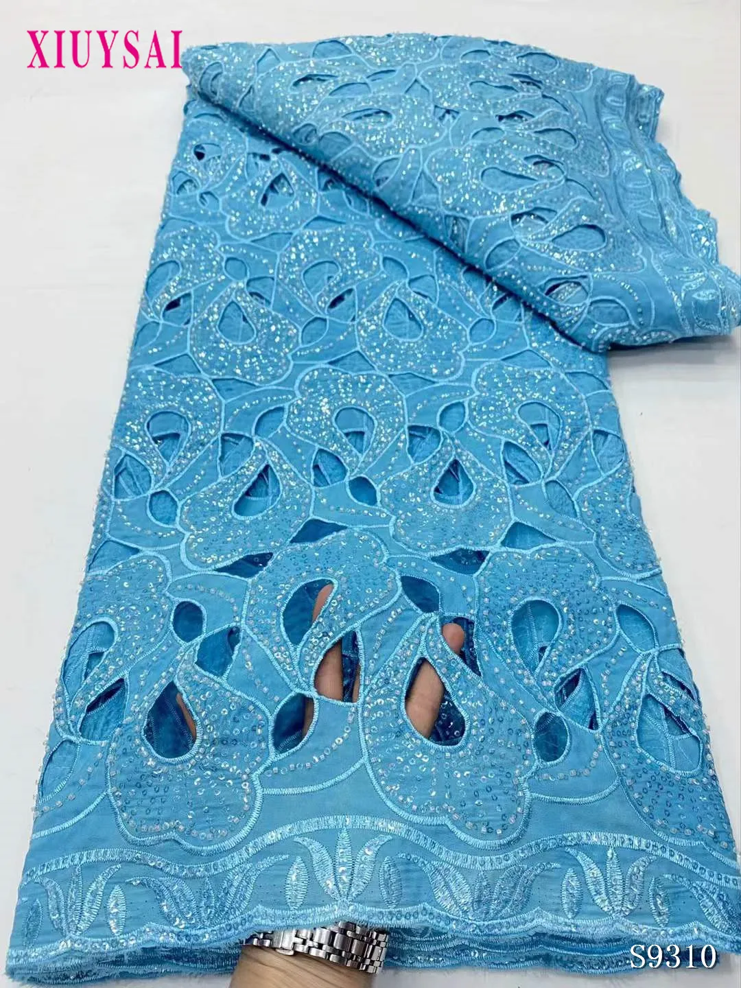 Cord Lace African High Quality Lace Fabric 2025 French Sequins Fabric Sewing Embroidered Lace in Tulle Nigeria Fabric 5 Yards
Cord Lace African High Quality Lace Fabric 2025 French Sequins Fabric Sewing Embroidered Lace in Tulle Nigeria Fabric 5 Yards