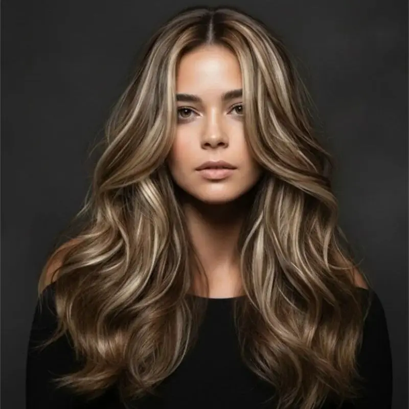 Lace Front Wig for Women Blonde Highlight Synthetic Body Wave Ombre Mixed Brown Blonde Colored Wig High Quality Premium Fibre
Lace Front Wig for Women Blonde Highlight Synthetic Body Wave Ombre Mixed Brown Blonde Colored Wig High Quality Premium Fibre