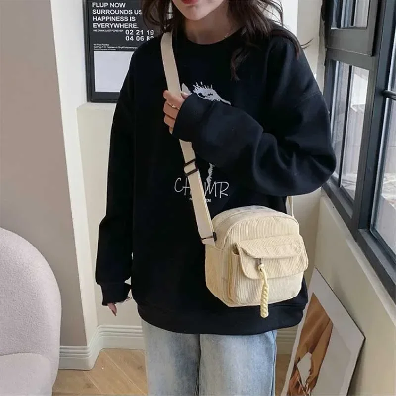 Korean Harajuku Messenger Bags Women Corduroy Small Shoulder Bag Teenager Crossbody Bag Student Cute Handbag
Korean Harajuku Messenger Bags Women Corduroy Small Shoulder Bag Teenager Crossbody Bag Student Cute Handbag