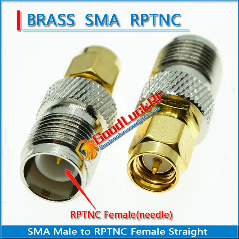SMA Male to RP-TNC RPTNC RP TNC Female Plug RPTNC to SMA Gold plated Straight Gold Planted Coaxial RF Connector Adapters
SMA Male to RP-TNC RPTNC RP TNC Female Plug RPTNC to SMA Gold plated Straight Gold Planted Coaxial RF Connector Adapters
