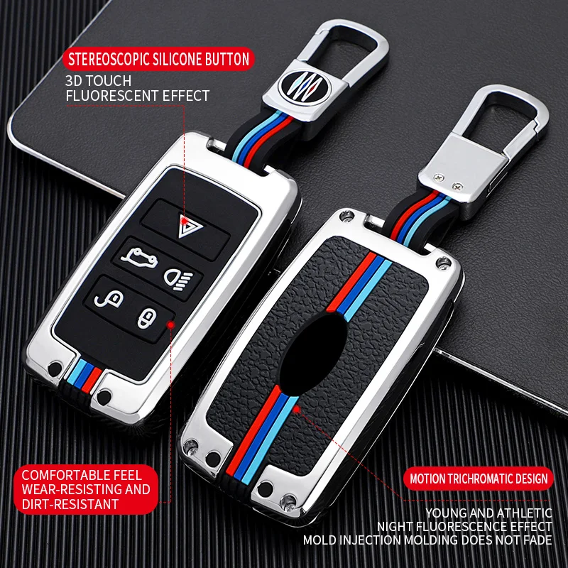 Suitable for Land Rover Range Rover key covers, Range Rover Evoque L, Defender 110, Discovery 5 Sport, and Velar car key buckles
Suitable for Land Rover Range Rover key covers, Range Rover Evoque L, Defender 110, Discovery 5 Sport, and Velar car key buckles