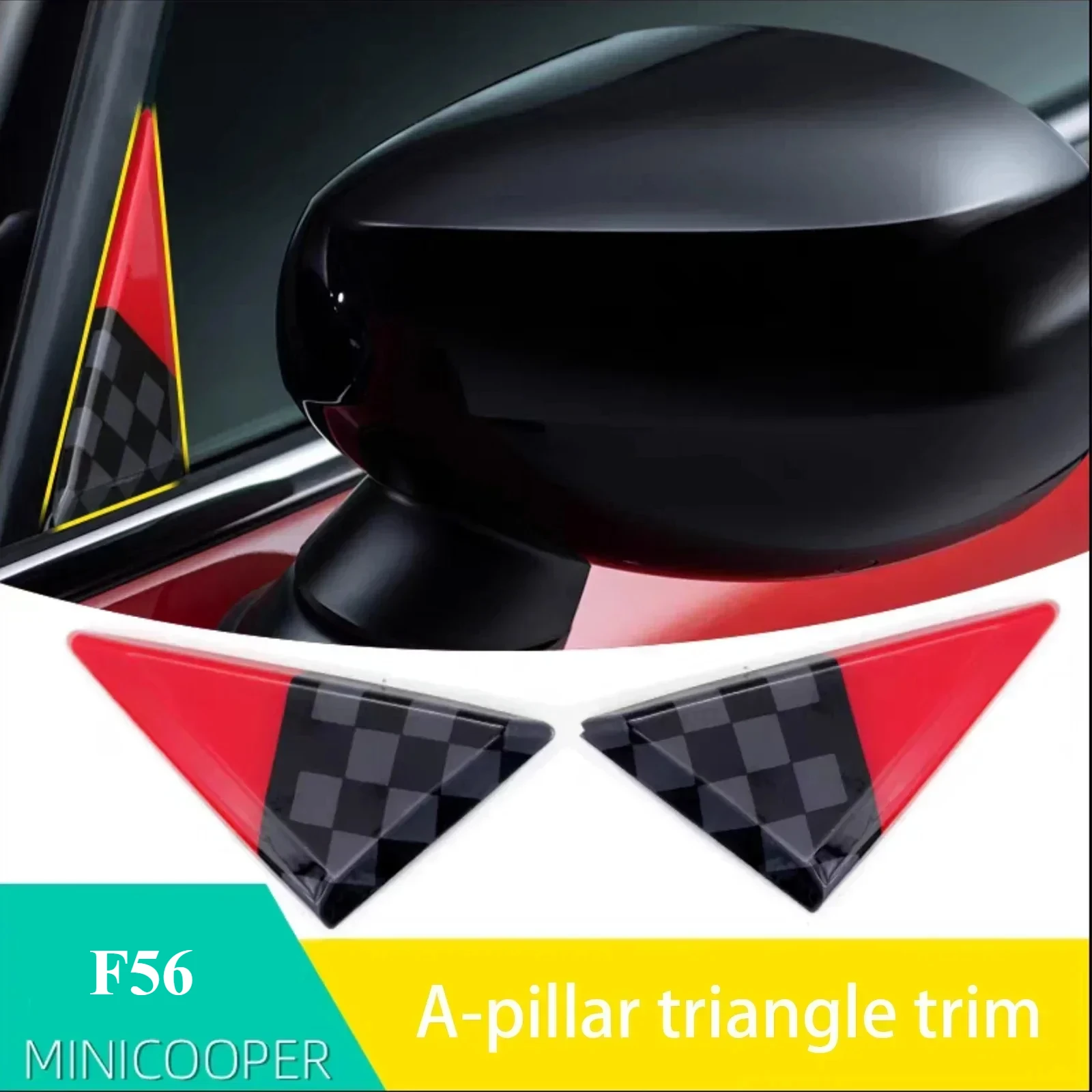 For Mini Cooper S JCW One F56 2pcs Door Side Window Corner A-pillar Decor Stickers Protective Trim Shell Cover Car Accessories
For Mini Cooper S JCW One F56 2pcs Door Side Window Corner A-pillar Decor Stickers Protective Trim Shell Cover Car Accessories