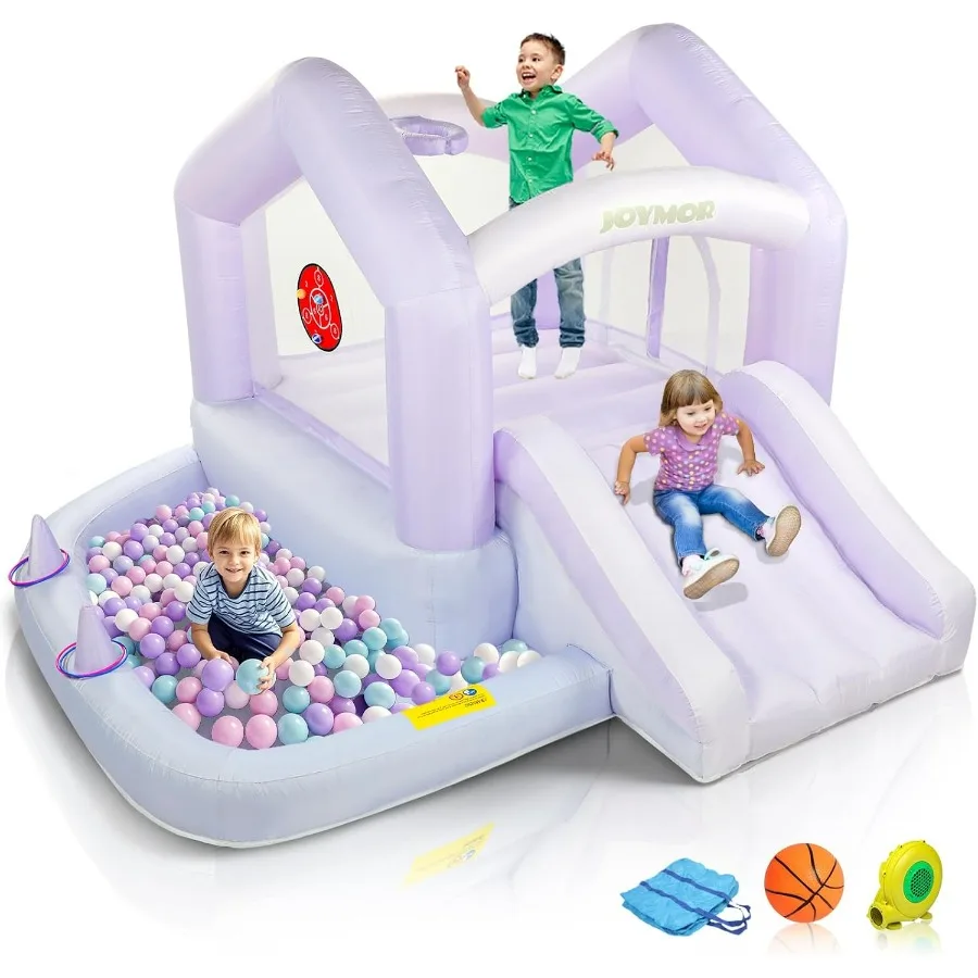 Надувной батут-трансформер 6-в-1 с градиентным синим дизайном для детей 3-6 лет, с бассейном с шариками и баскетбольным кольцом, быстрая установка за 30 секунд, портативный, для дома и улицы
Надувной батут-трансформер 6-в-1 с градиентным синим дизайном для детей 3-6 лет, с бассейном с шариками и баскетбольным кольцом, быстрая установка за 30 секунд, портативный, для дома и улицы