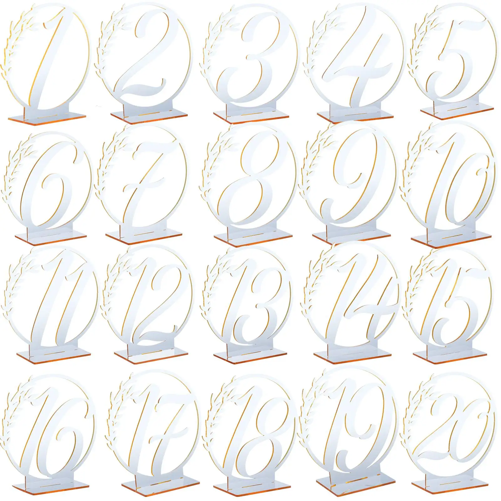 20 Pcs Wedding Table Number Set Elegant Acrylic Reception Desk Cards Arched Design Numbers 1-20 For Banquets Parties
20 Pcs Wedding Table Number Set Elegant Acrylic Reception Desk Cards Arched Design Numbers 1-20 For Banquets Parties