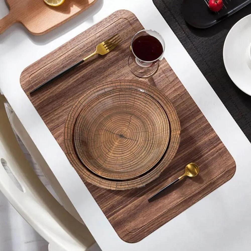 10pcs 7/9 Inch Imitation Wood Grain Disposable Plate Vintage Realistic Disposable Dish Round Paper Food Tray
10pcs 7/9 Inch Imitation Wood Grain Disposable Plate Vintage Realistic Disposable Dish Round Paper Food Tray
