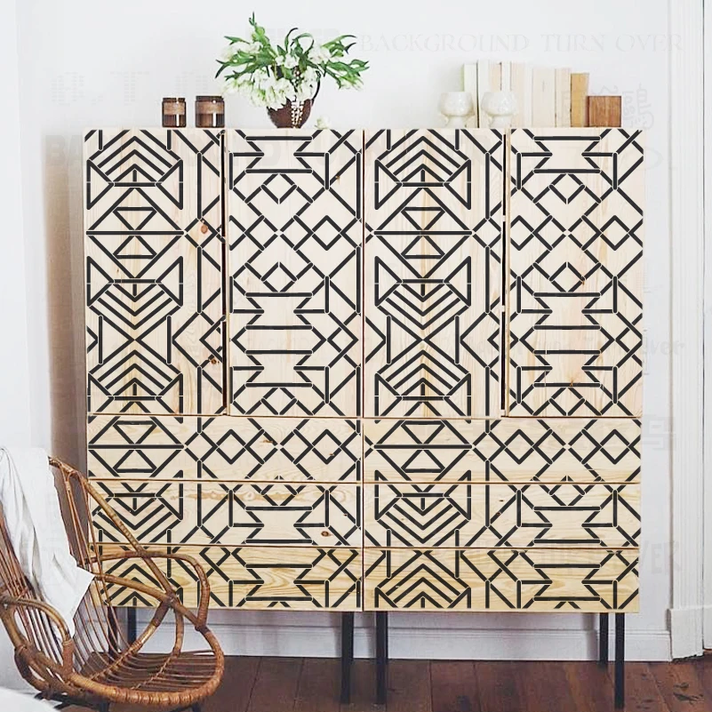 Трафарет для рисования 54 см-108 см, декоративный настенный трафарет, линейный геометрический рисунок, гатсби, Африка S179 
Трафарет для рисования 54 см-108 см, декоративный настенный трафарет, линейный геометрический рисунок, гатсби, Африка S179