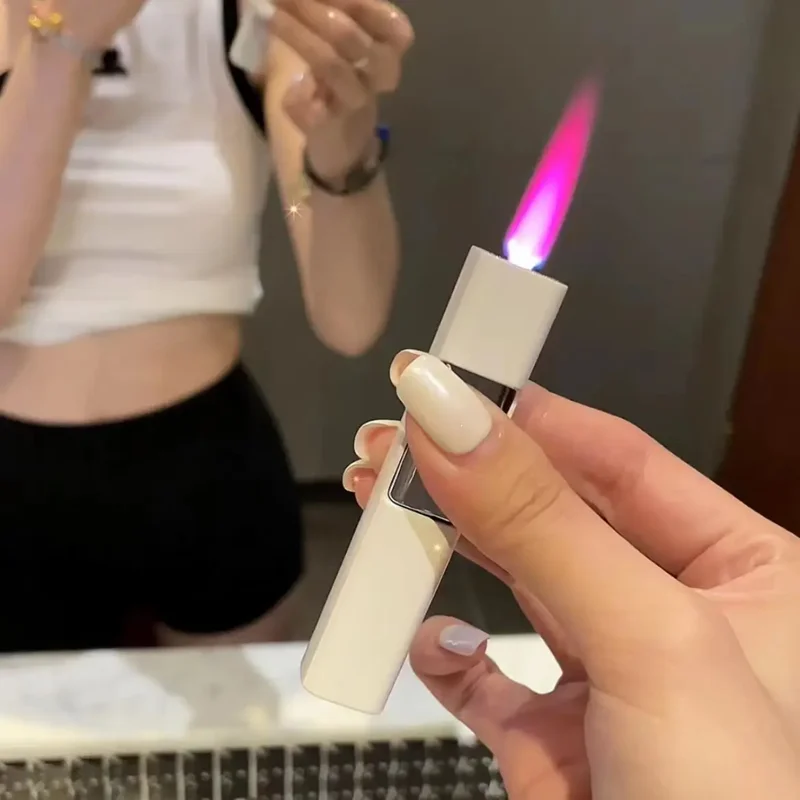 New Mini Metal Inflatable Lighter Windproof Pink Jet Flame Night Light Gradient Portable Lighter Cigarette Accessories Gift
New Mini Metal Inflatable Lighter Windproof Pink Jet Flame Night Light Gradient Portable Lighter Cigarette Accessories Gift
