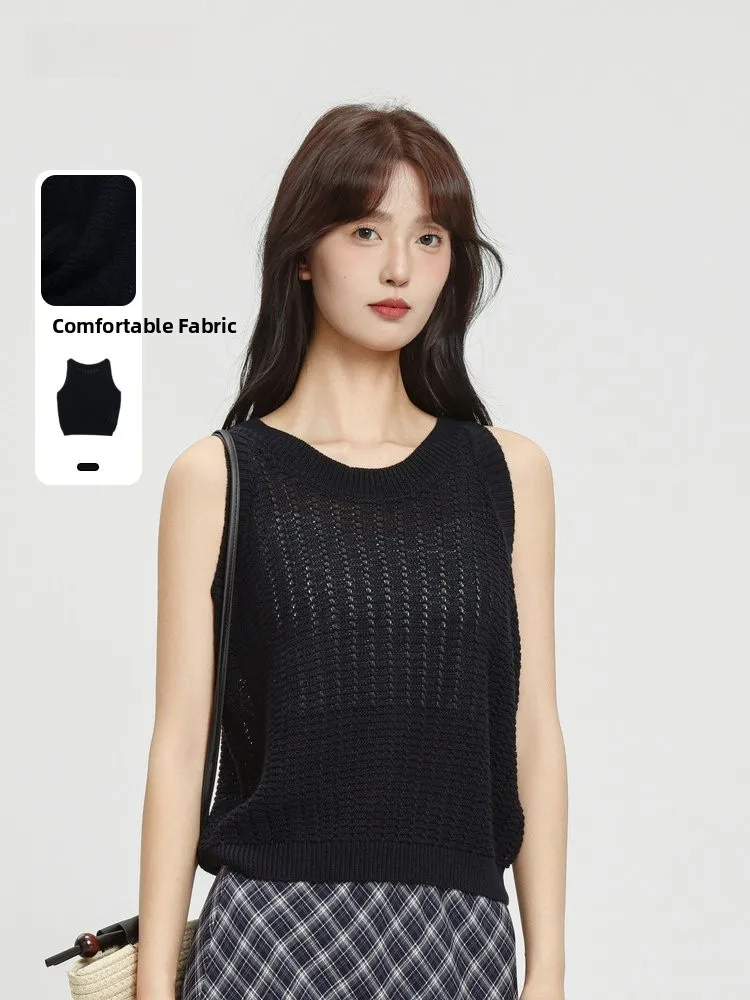 Memory's Start Knitted Vest Women's Svel Versatile Summer New Arrival Comfortable Casual round Ne Pullover Top
Memory's Start Knitted Vest Women's Svel Versatile Summer New Arrival Comfortable Casual round Ne Pullover Top