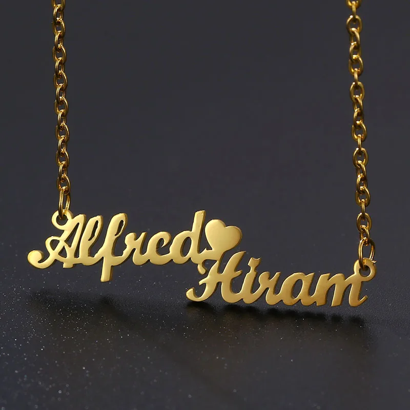 Stainless Steel Custom Name Necklace Nameplate Pendant Women Jewelry Personalized Customized Fashion Heart Necklaces for Girls
Stainless Steel Custom Name Necklace Nameplate Pendant Women Jewelry Personalized Customized Fashion Heart Necklaces for Girls