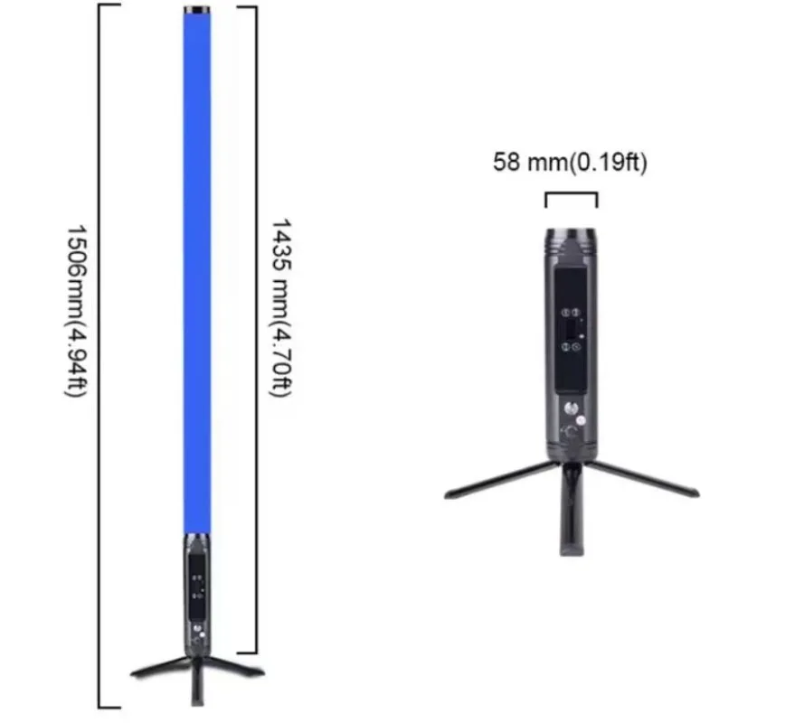 Five Color Video Pixel Light Bar Remote Wireless Battery RGBWA Light Emitting Diode 360 Tube Light
Five Color Video Pixel Light Bar Remote Wireless Battery RGBWA Light Emitting Diode 360 Tube Light