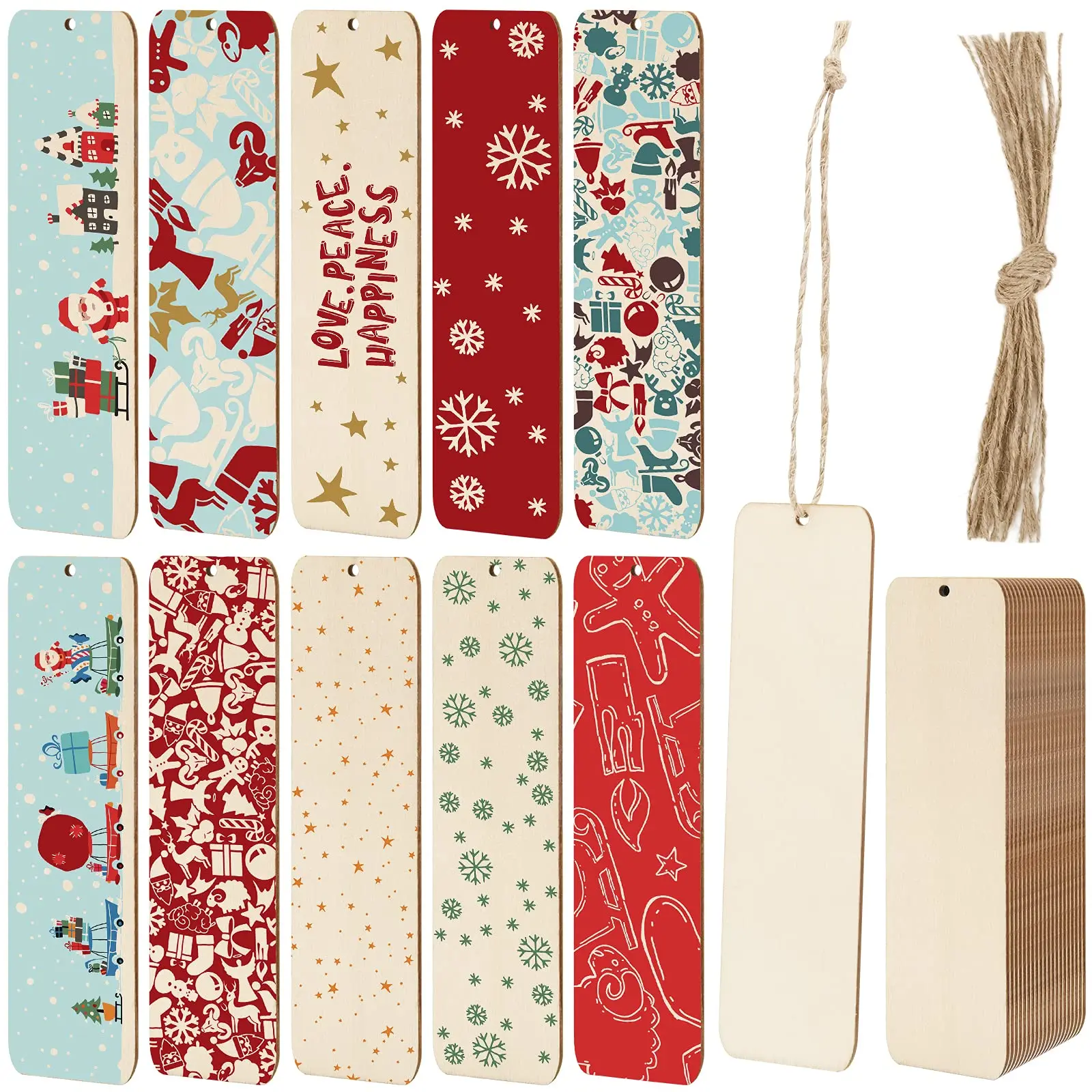 16PCS Unfinished Wood Blank Bookmarks with Hole Rectangle Wood Hanging Tags DIY Wooden Bookmark for Craft Projects Hanging Decor
16PCS Unfinished Wood Blank Bookmarks with Hole Rectangle Wood Hanging Tags DIY Wooden Bookmark for Craft Projects Hanging Decor