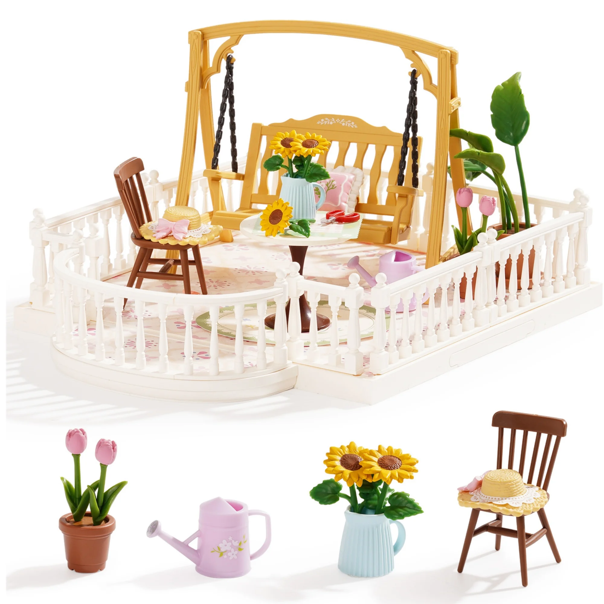 Rolife Super Creator Dollhouse Series Accessroies Sunny Break Terrace Roof Accessory for DIY Miniature House Building Model Kit
Rolife Super Creator Dollhouse Series Accessroies Sunny Break Terrace Roof Accessory for DIY Miniature House Building Model Kit