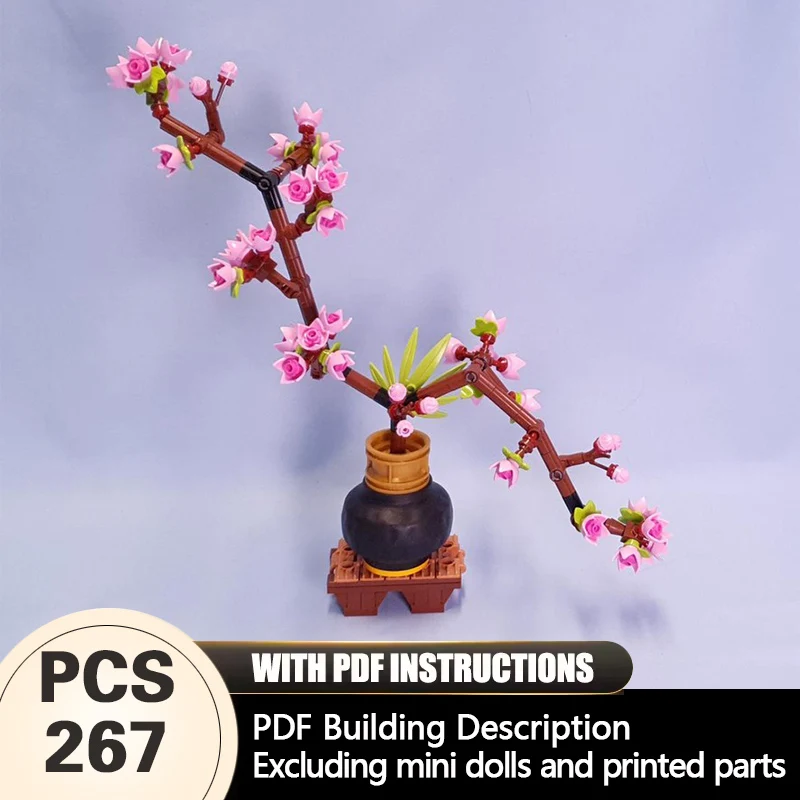 Creators Plant Series Model MOC Building Bricks Pink Cherry Blossom Modular Technology Gifts Holiday Assemble Children Toys Suit
Creators Plant Series Model MOC Building Bricks Pink Cherry Blossom Modular Technology Gifts Holiday Assemble Children Toys Suit