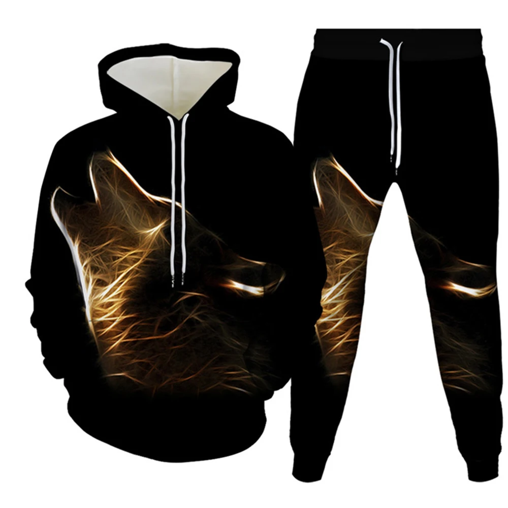 Men's Tracksuit Sets Animal 3D Print Casual Hoodie Pants 2pcs Sets Oversize Sweatshirt Fashion Comfortable Pullover Man Clothing
Men's Tracksuit Sets Animal 3D Print Casual Hoodie Pants 2pcs Sets Oversize Sweatshirt Fashion Comfortable Pullover Man Clothing