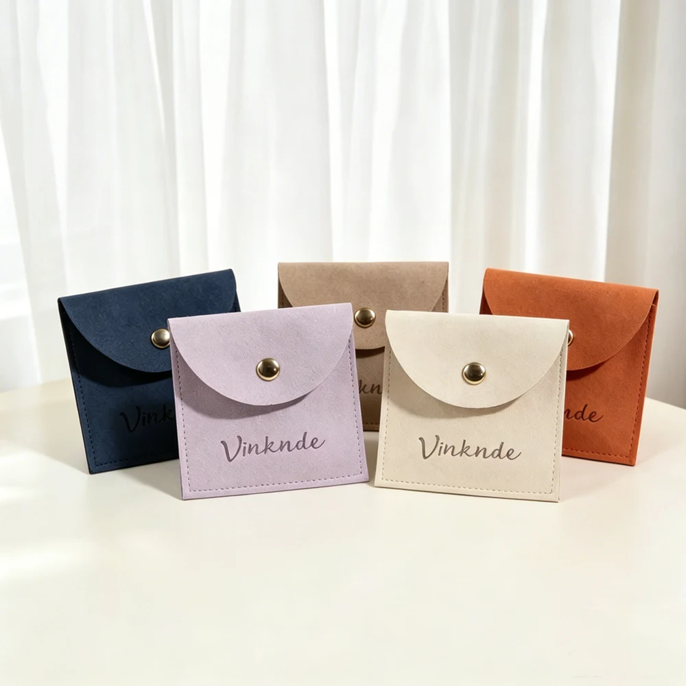 100Pcs Personalized Logo Microfiber Gift Jewelry Bag Suede Snap Button Packaging Pouch Necklace Bracelet Ring Earrings Storage
100Pcs Personalized Logo Microfiber Gift Jewelry Bag Suede Snap Button Packaging Pouch Necklace Bracelet Ring Earrings Storage