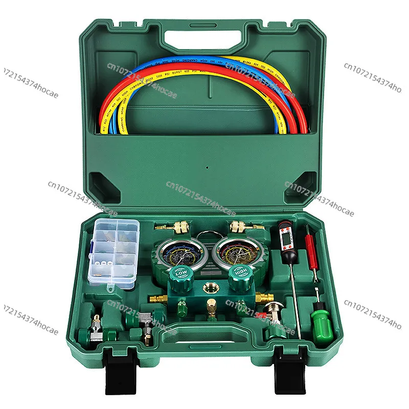 Auto Air Conditioning Manifold Gauge, R134A Refrigerant Pressure Gauge, Dual Valve Tool for R22/R410
Auto Air Conditioning Manifold Gauge, R134A Refrigerant Pressure Gauge, Dual Valve Tool for R22/R410