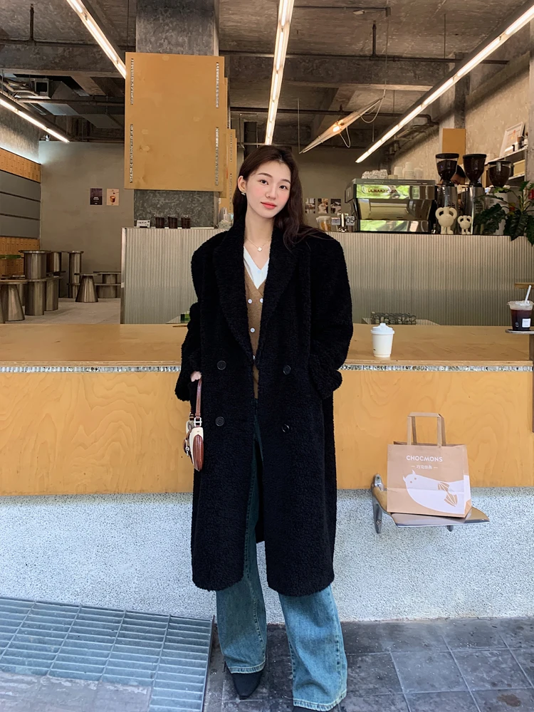 Cashmere Fur Coat Long-Cut Coat Winter Suit Korean Style New Lamb Fur Coat for Women
Cashmere Fur Coat Long-Cut Coat Winter Suit Korean Style New Lamb Fur Coat for Women