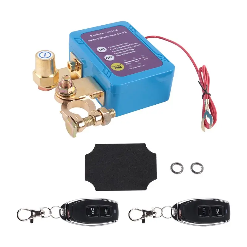 A85E-Automatic Power-Off Switch 12V/24V 240A Remote Control Battery Disconnect Switch For Boat For Car Battery
A85E-Automatic Power-Off Switch 12V/24V 240A Remote Control Battery Disconnect Switch For Boat For Car Battery