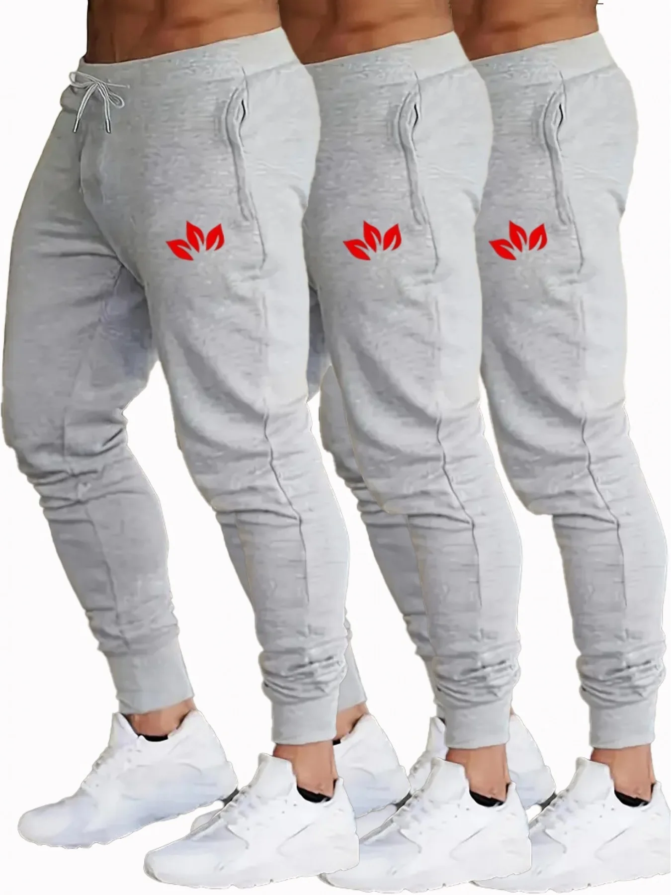 3-Pack Men's Casual Sports Pants with Drawstring & Letter Print Polyester Knit Fabric Slightly Stretchable for Spring Outdoor
3-Pack Men's Casual Sports Pants with Drawstring & Letter Print Polyester Knit Fabric Slightly Stretchable for Spring Outdoor