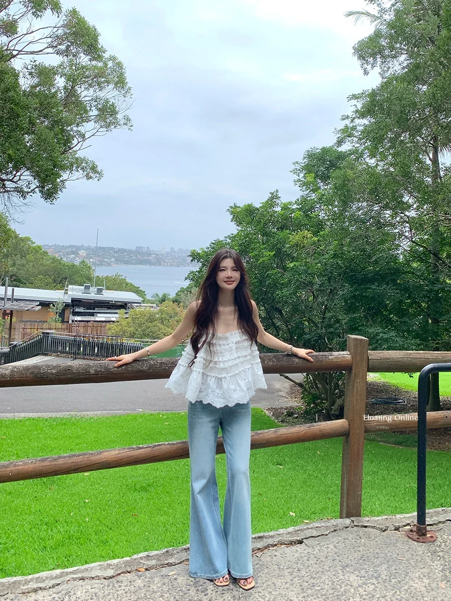 CloudSweet Light Wash Casual Straight Leg Jeans Versatile Loose Fit Wide Leg Long Pants Women's Cotton Jeans Spring Summer
CloudSweet Light Wash Casual Straight Leg Jeans Versatile Loose Fit Wide Leg Long Pants Women's Cotton Jeans Spring Summer