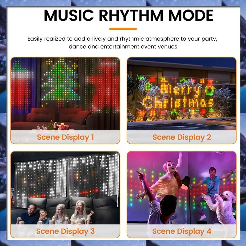 ABSU Smart Curtain Lights Bluetooth App Control RGB LED String Waterproof Fairy Light USB DIY Display Room Decor
ABSU Smart Curtain Lights Bluetooth App Control RGB LED String Waterproof Fairy Light USB DIY Display Room Decor