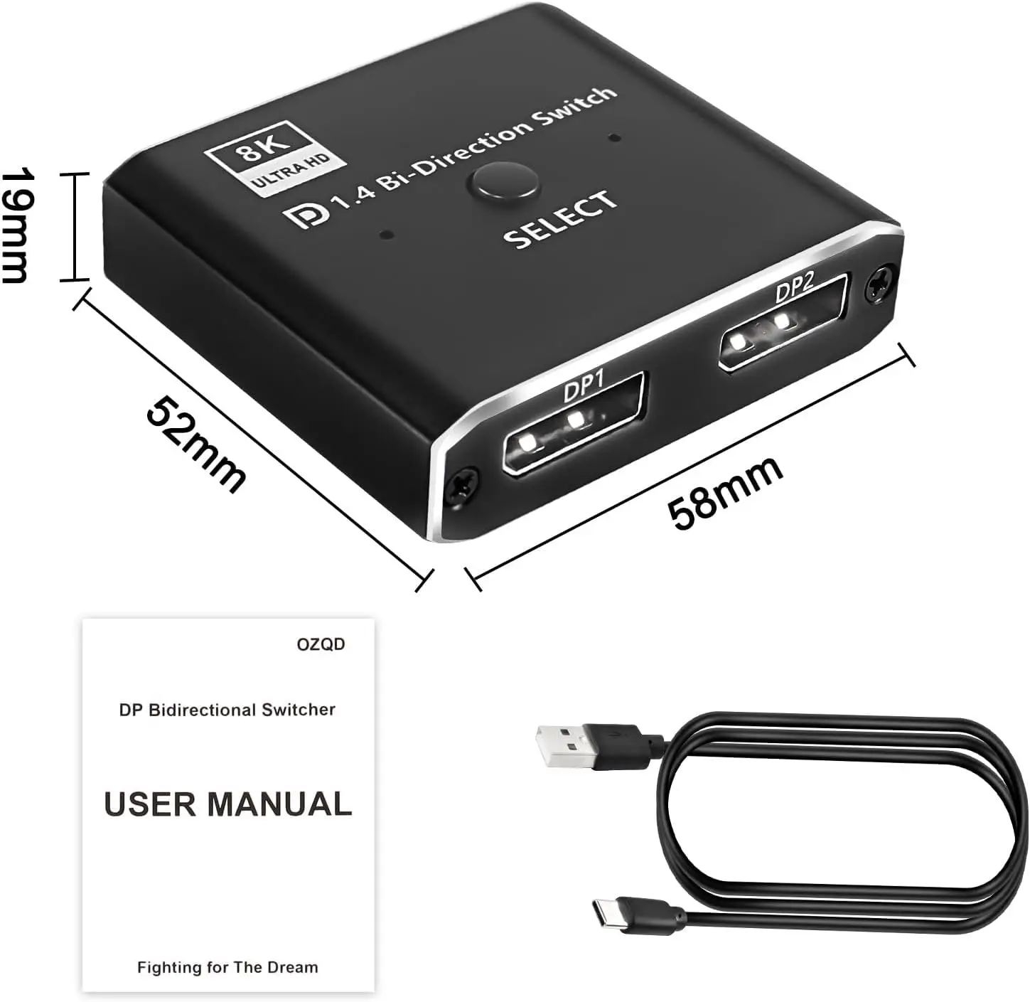 2X1 1X2 Двунаправленный переключатель Displayport 8K при 60 Гц 4K при 120 Гц Ручной двунаправленный переключатель DP 2 в 1 выход для ПК Монитор Проектор ТВ
2X1 1X2 Двунаправленный переключатель Displayport 8K при 60 Гц 4K при 120 Гц Ручной двунаправленный переключатель DP 2 в 1 выход для ПК Монитор Проектор ТВ