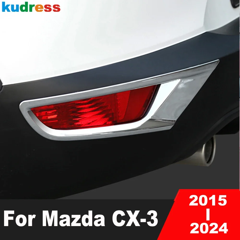 Rear Bumper Fog Light Lamp Cover Trim For Mazda CX-3 CX3 2015-2022 2023 2024 Chrome Car Tail Foglight Bezel Trims Accessories
Rear Bumper Fog Light Lamp Cover Trim For Mazda CX-3 CX3 2015-2022 2023 2024 Chrome Car Tail Foglight Bezel Trims Accessories