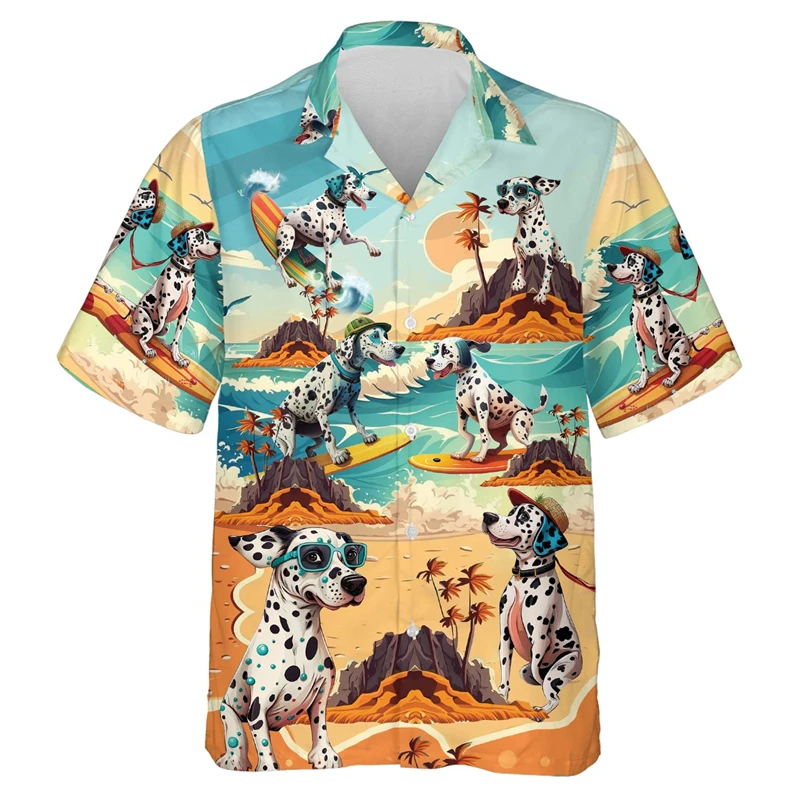 Animal Pet Cat Dog Graphic Beach Shirts Shepherd Chihuahua Pattern Short Sleeve Hawaiian Vacation Shirt Blouses Men's Tee Shirt
Animal Pet Cat Dog Graphic Beach Shirts Shepherd Chihuahua Pattern Short Sleeve Hawaiian Vacation Shirt Blouses Men's Tee Shirt