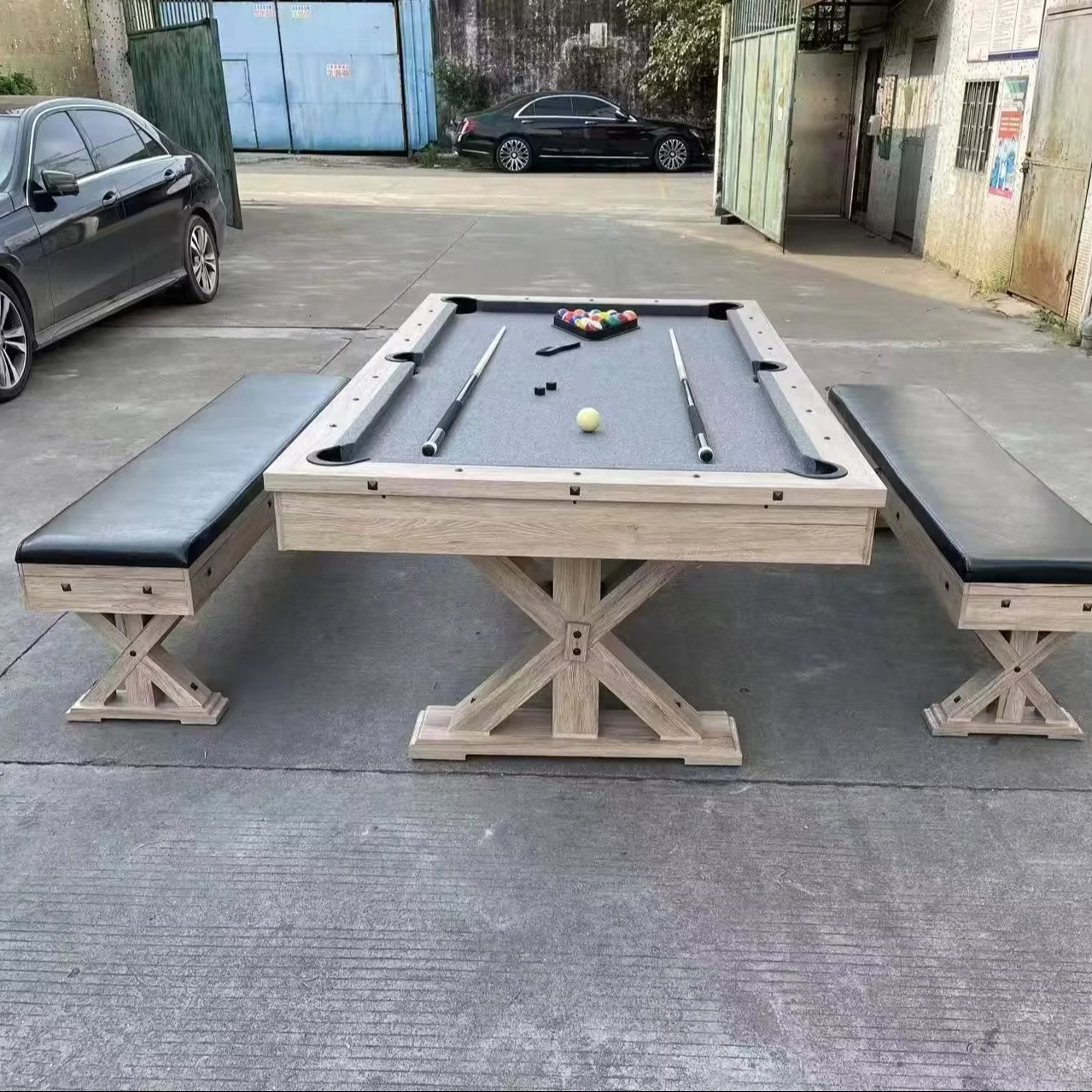 2026 Indoor Professional MDF Wooden Color 7FT 3 in 1 Billiard Pool Table with Chairs
2026 Indoor Professional MDF Wooden Color 7FT 3 in 1 Billiard Pool Table with Chairs