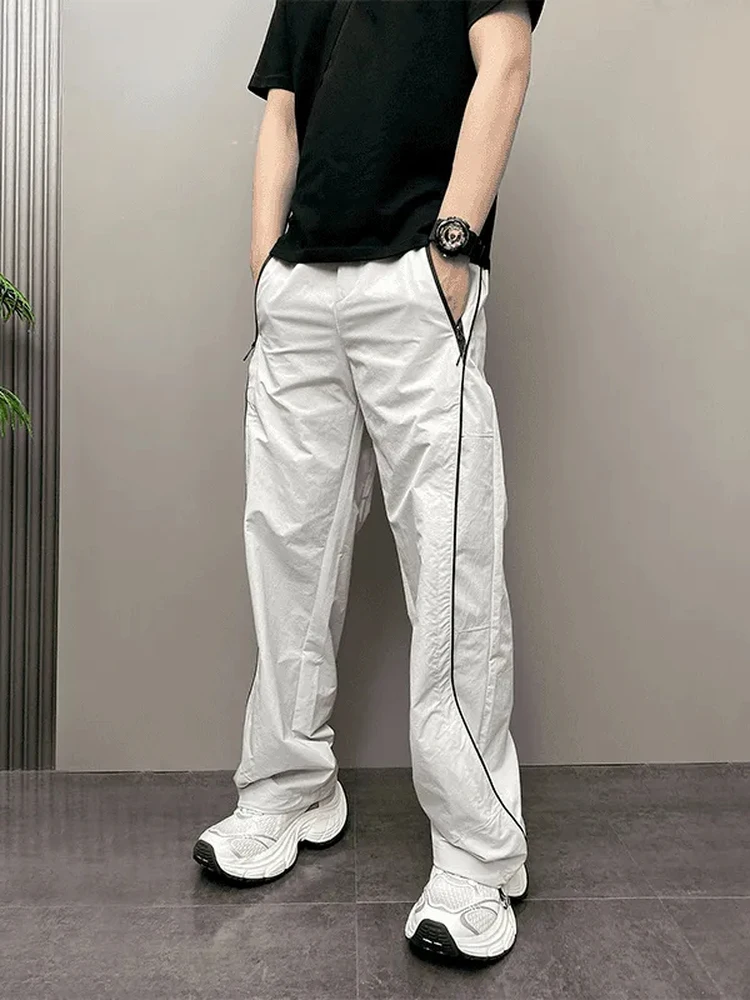 Outdoor Lightweight Stripe Sports Pants Men's Summer New Style Breathable High Waist Loose Straight Casual Pants
Outdoor Lightweight Stripe Sports Pants Men's Summer New Style Breathable High Waist Loose Straight Casual Pants