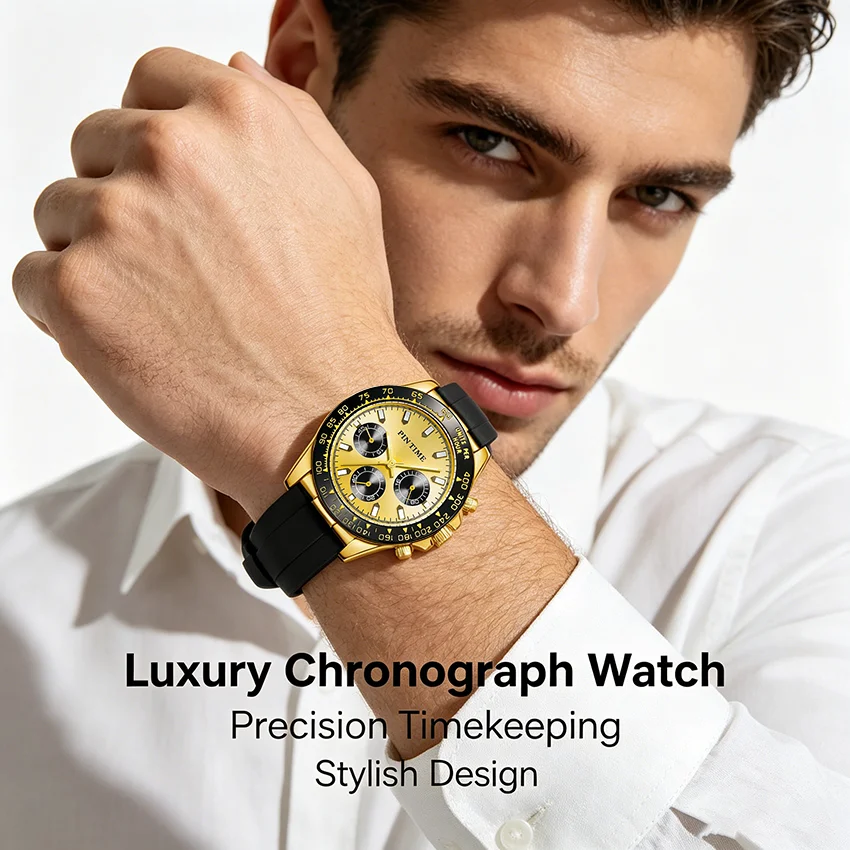 Best Watches for Men Multifunctional Chronograph Analog Quartz Waterproof Wirstwatch Silicone Strap Man Gifts Watch
Best Watches for Men Multifunctional Chronograph Analog Quartz Waterproof Wirstwatch Silicone Strap Man Gifts Watch
