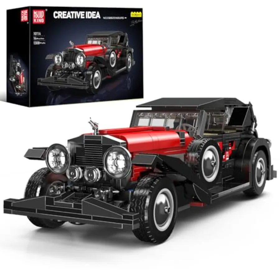 10114 Classic Cars Building Kits, MOC Vintage Car Model Building Blocks Set, Gift for Age 14+/Adult Collections Enthusiasts 130
10114 Classic Cars Building Kits, MOC Vintage Car Model Building Blocks Set, Gift for Age 14+/Adult Collections Enthusiasts 130