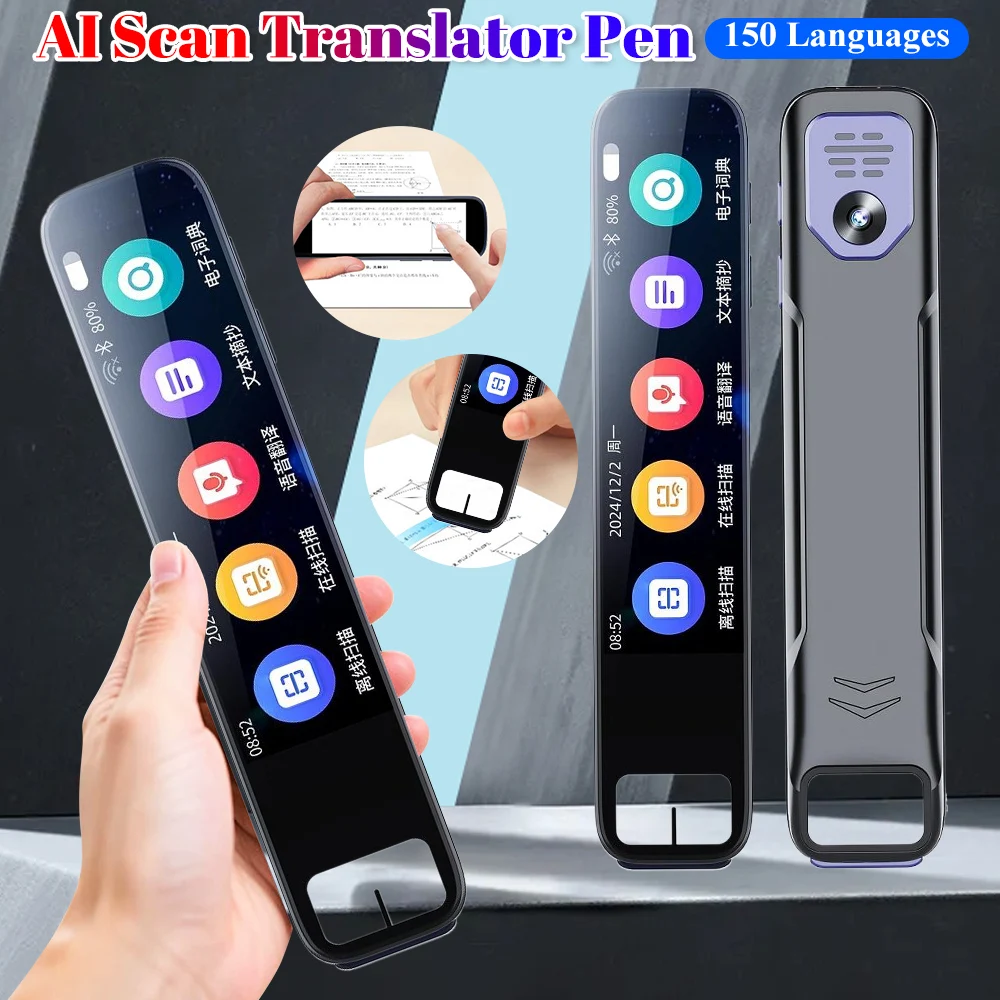 AI Smart Scan Translator Pen 150 Languages Portable Voice Text Reading Pen for Dyslexia Travel Business Learning
AI Smart Scan Translator Pen 150 Languages Portable Voice Text Reading Pen for Dyslexia Travel Business Learning