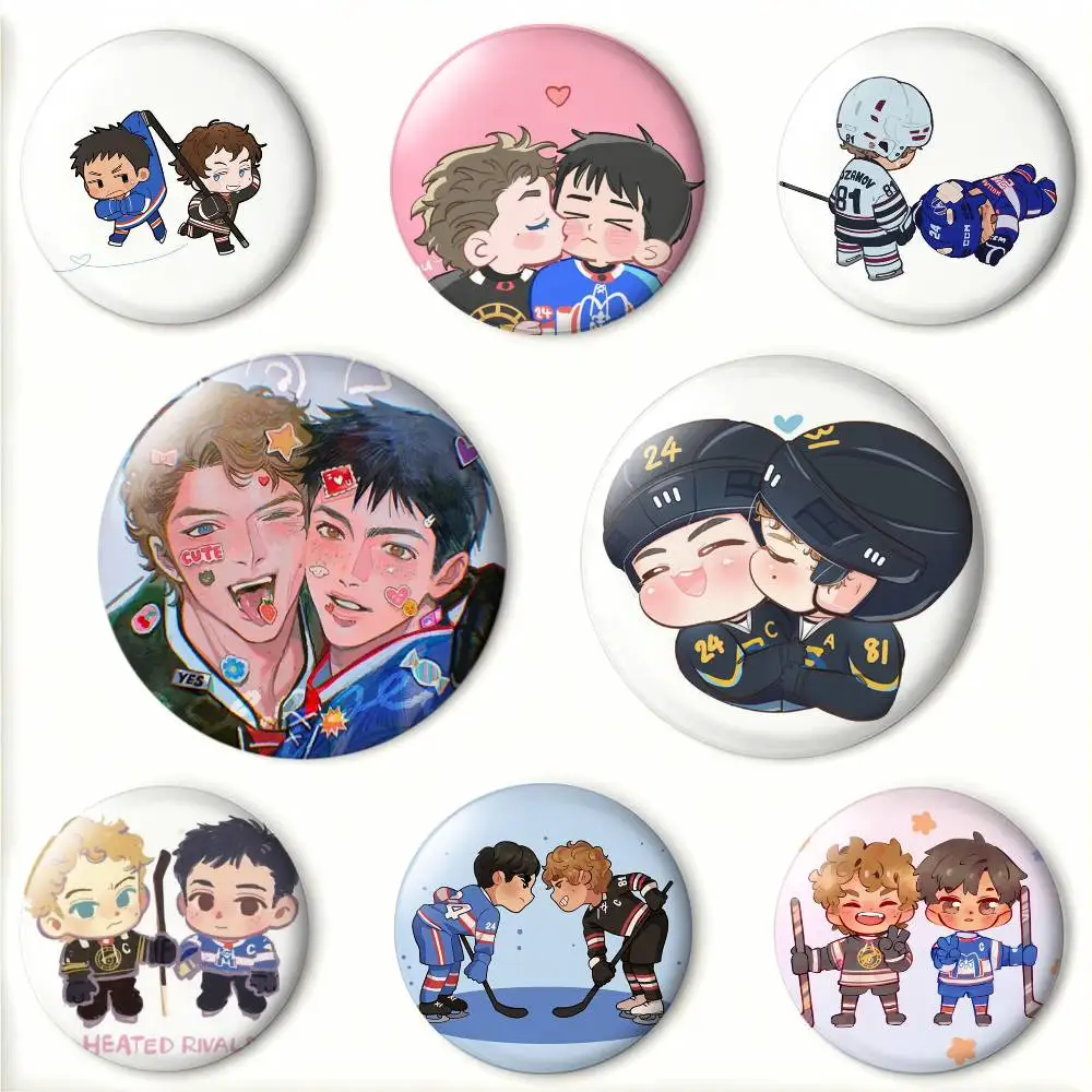 H-Heated Rivalry TV Series Laser Badge Creative Pins Brooch for Bag Clothes Hat Decor Gifts Fans Collect
H-Heated Rivalry TV Series Laser Badge Creative Pins Brooch for Bag Clothes Hat Decor Gifts Fans Collect