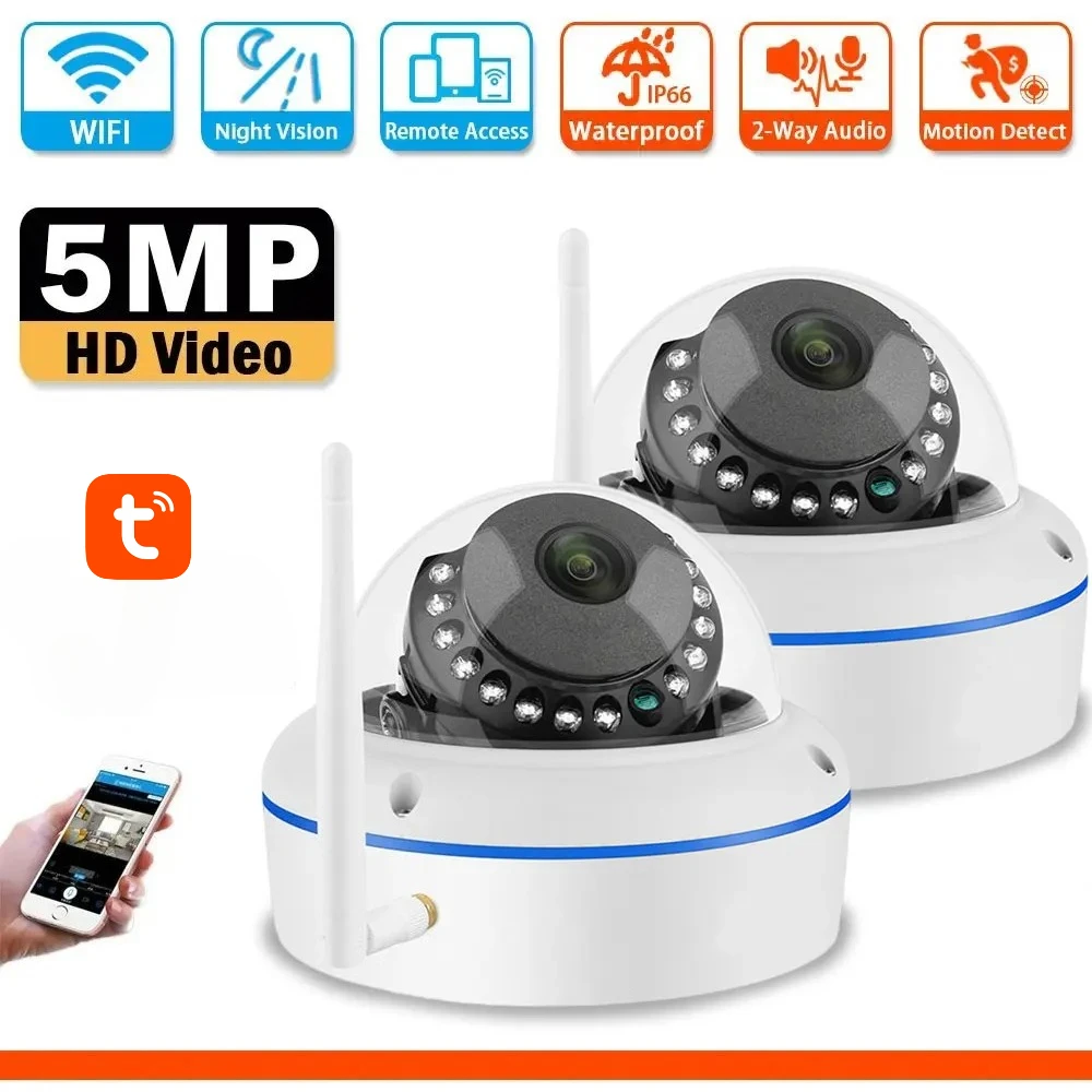 Tuya 5MP CCTV Wifi Dome Camera Human Detection Outdoor Waterproof Audio Record Home Ceiling Security Camera Camera Smart Life
Tuya 5MP CCTV Wifi Dome Camera Human Detection Outdoor Waterproof Audio Record Home Ceiling Security Camera Camera Smart Life