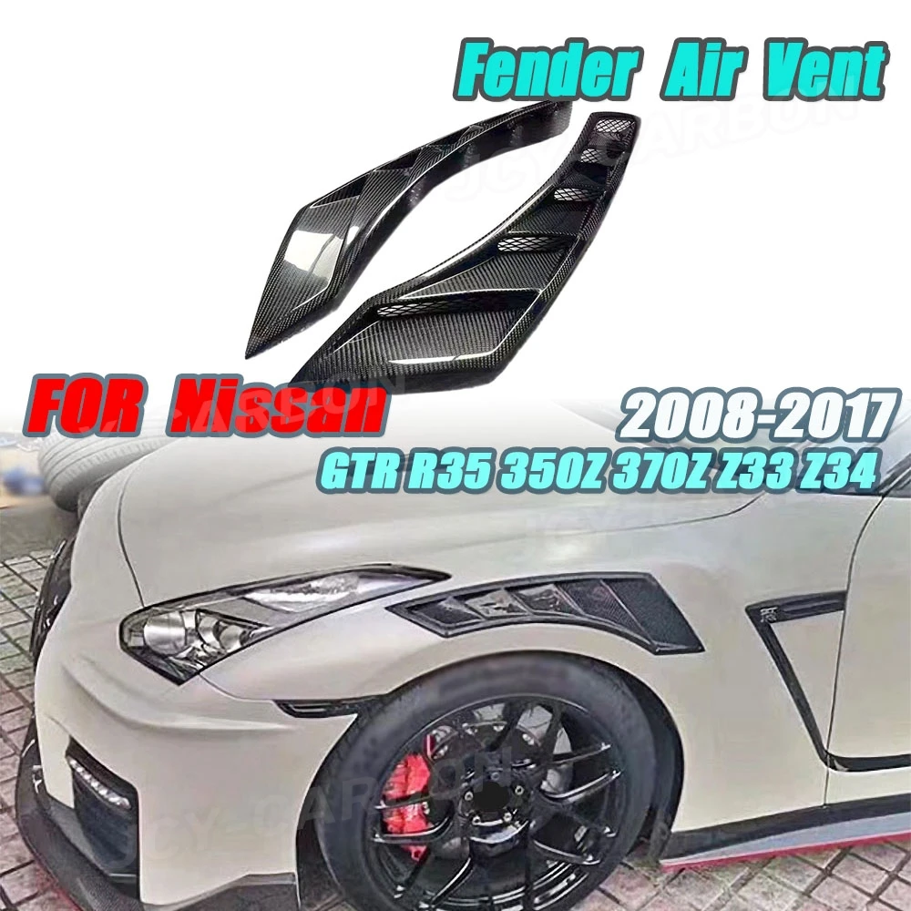 Real Carbon Fiber For Nissan GTR R35 350Z 370Z Z33 Z34 2008-2017 Front Fender Air Vent Canard Splitter Car Accessories
Real Carbon Fiber For Nissan GTR R35 350Z 370Z Z33 Z34 2008-2017 Front Fender Air Vent Canard Splitter Car Accessories