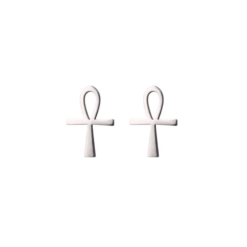 Stainless Steel Simple Egyptian Ankh Cross Stud Earrings Dainty Vintage Daily Accessaries Earring Hot Sale Birthday Jewlery Gift
Stainless Steel Simple Egyptian Ankh Cross Stud Earrings Dainty Vintage Daily Accessaries Earring Hot Sale Birthday Jewlery Gift