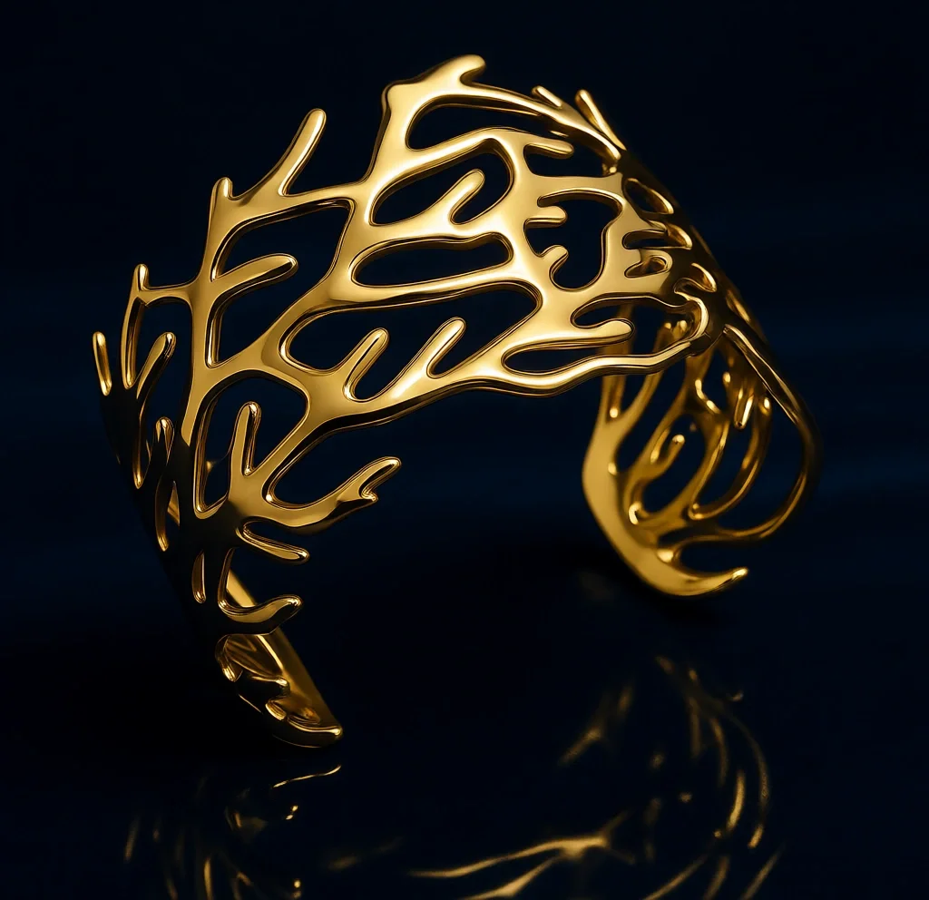 Широкий массивный браслет-манжета золотистого цвета, регулируемый, эффектное украшение для женщин, из нержавеющей стали
Широкий массивный браслет-манжета золотистого цвета, регулируемый, эффектное украшение для женщин, из нержавеющей стали