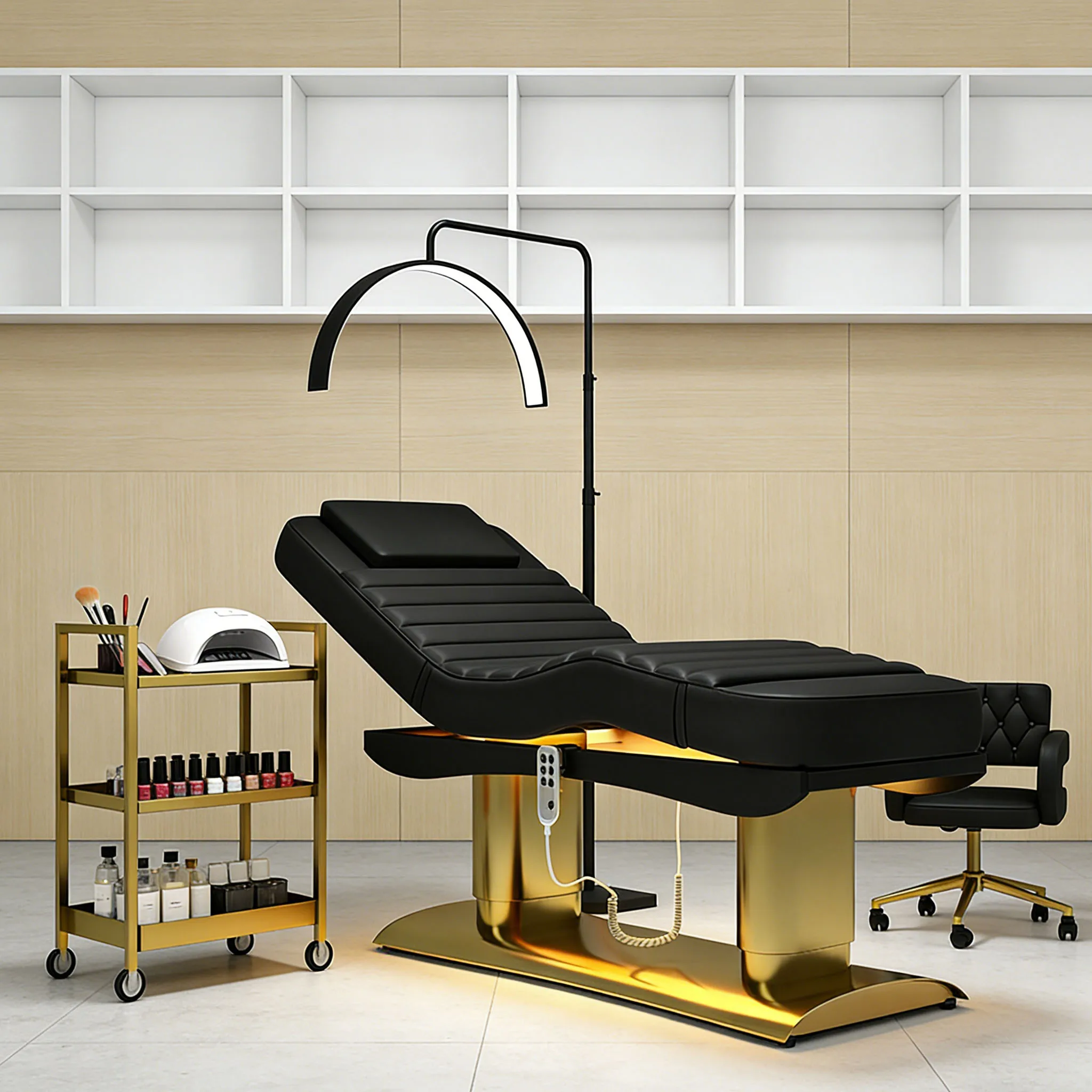 Luxury Massage Table Head Spa Beauty Facial Lash Extension Beds Portable Massage Eyelash Bed Beauty Salon Bed for Salon
Luxury Massage Table Head Spa Beauty Facial Lash Extension Beds Portable Massage Eyelash Bed Beauty Salon Bed for Salon