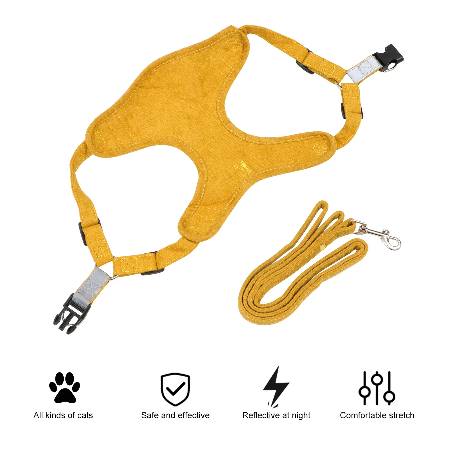 2Pcs Pet Harness Leash Set Adjustable Vest Escape Proof Chest Strap Comfortable Soft for Cat Walking Pet Harness
2Pcs Pet Harness Leash Set Adjustable Vest Escape Proof Chest Strap Comfortable Soft for Cat Walking Pet Harness