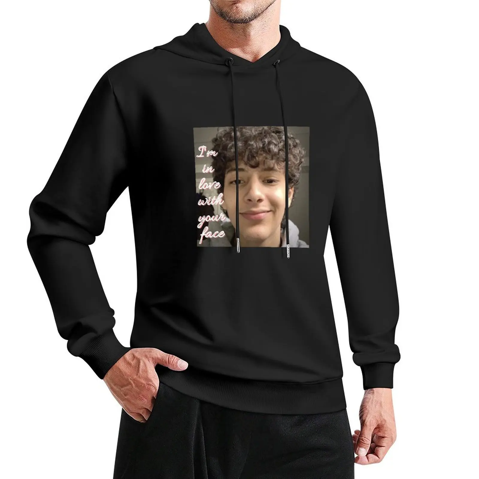 I'm in love with your face hamzah Pullover Hoodie men's coat men wear oversized hoodie
I'm in love with your face hamzah Pullover Hoodie men's coat men wear oversized hoodie